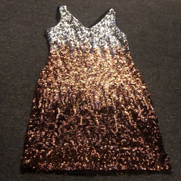 PrettyGuide Sleeveless Women's Vintage Sequin BodyCon Dress Sequins Ombre Medium - Picture 3 of 6
